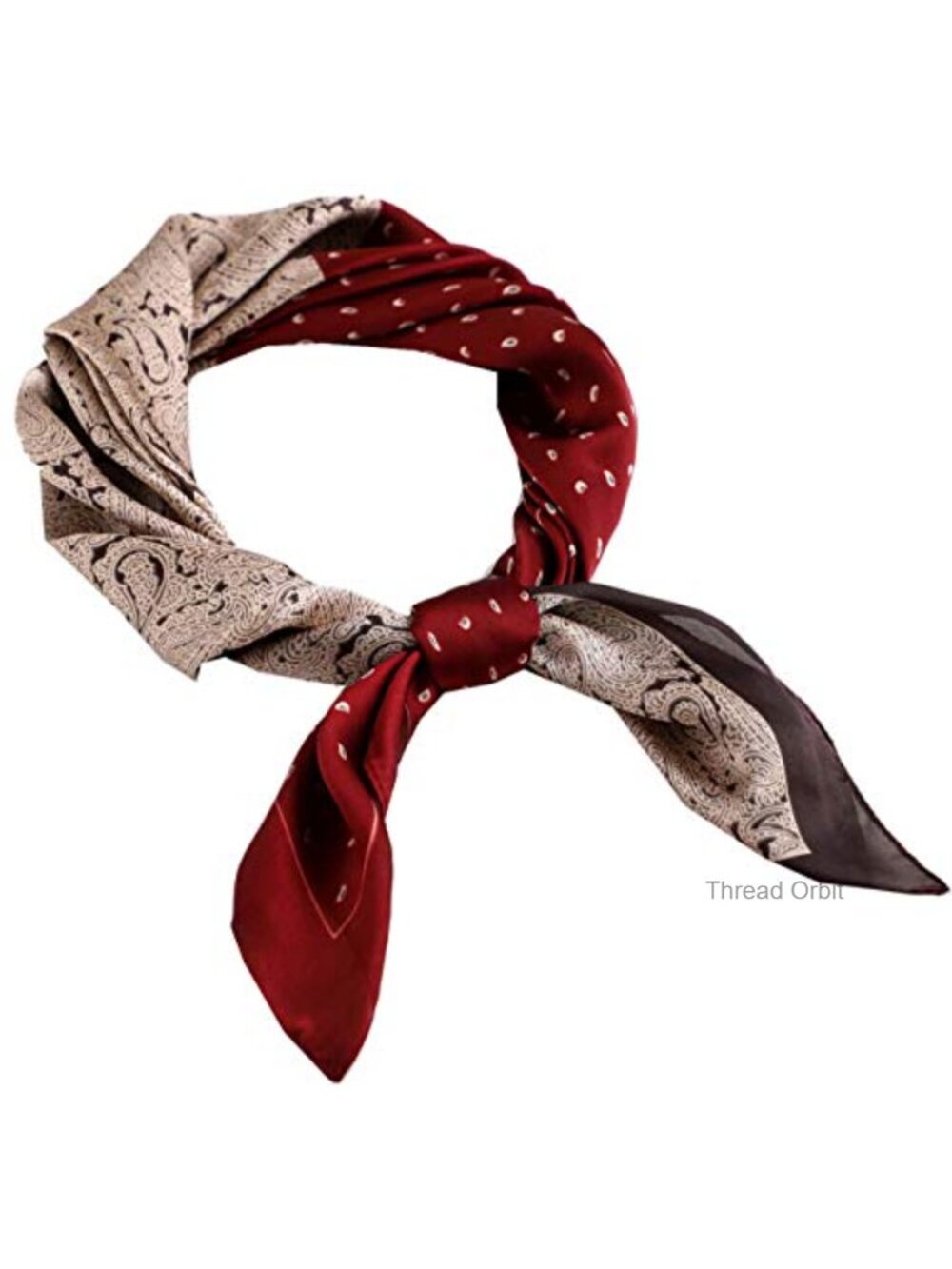 Satin Silk Feeling Square Scarf 27.5in Hair Neck Bandana Wrap